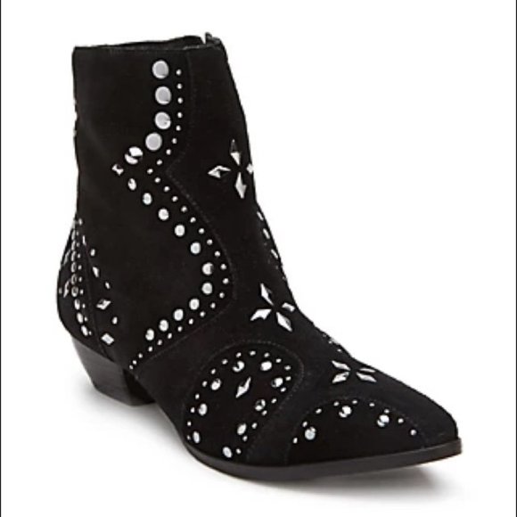 Free People Coconuts By Matisse Kirin Studded Ankle Boots Size 7.5 - Picture 1 of 9